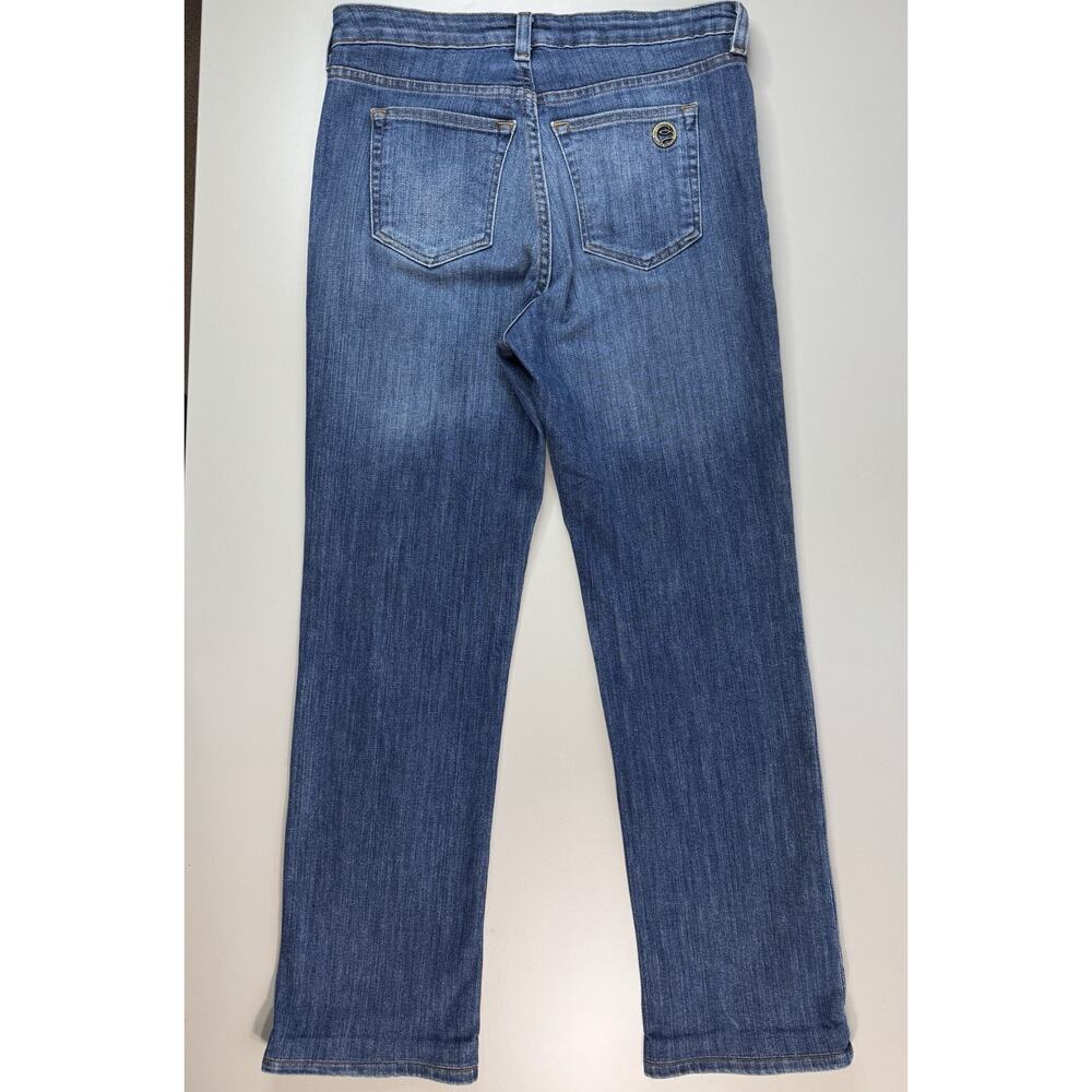 Vintage Boston Proper Straight Leg Denim Jeans 8 Dark Wash Y2K Classic High Rise - Picture 11 of 15